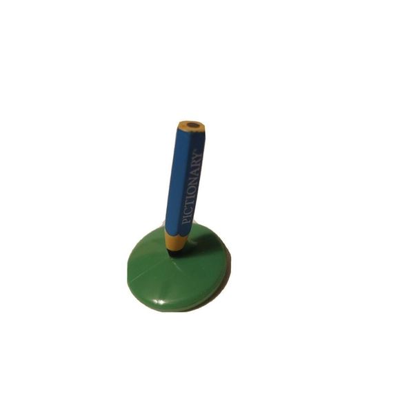 Pictionary 2009 Game Replacement Parts Pencil Pawns Tokens Pieces Green - Picture 1 of 6